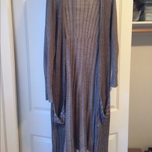 Free People duster sweater